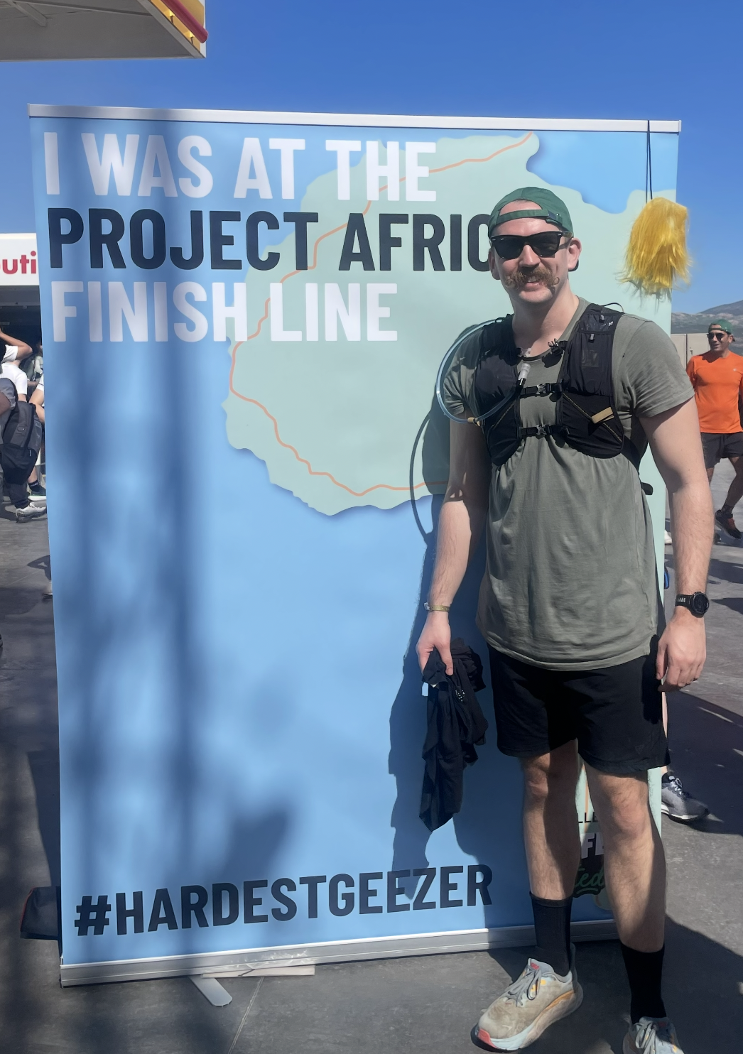 Luke at an endurance running event